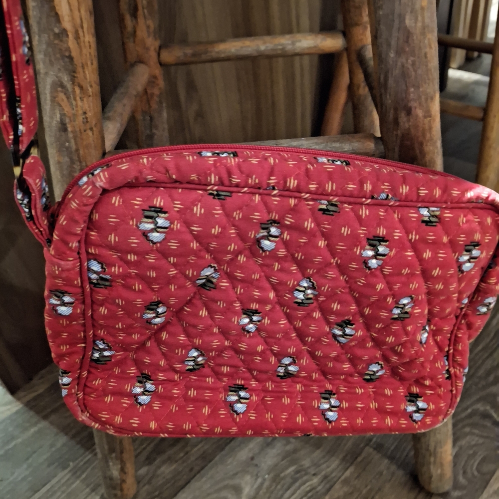 Vera Bradley Red Quilted Crossbody Bag